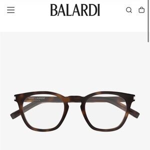 Saint Laurent Brown Tortoise Glasses